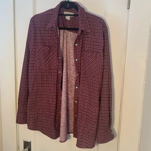 Lightweight Flannel Button-Down